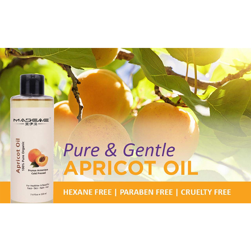 óleo de kernel de damasco refinado para cuidados com a pele e massagem