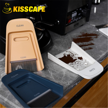 Coffee Grinder Powder Cleaning Brush Coffee Machine Mini Bar Counter Brush Combination of Broom&Dustpan Desktop Cleaning Tools