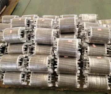 Rotor aluminum die casting for industrial motors