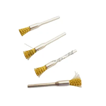 Copper Wire Polishing Brush with Handle - Stainless Steel Rust Remover Accessory