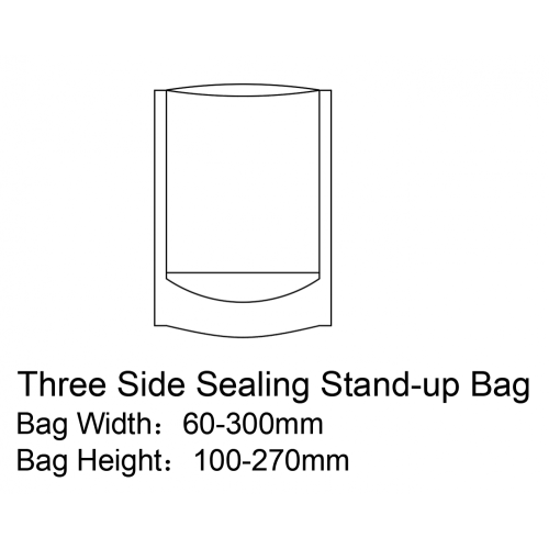 stand up pouch with zipper pouch machine