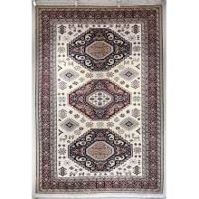 Красный симметричный пакистанский ковер