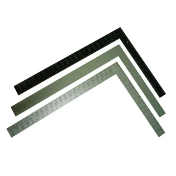 Carbon Steel Angle Square Ruler - Precision Woodworking Measuring Tool