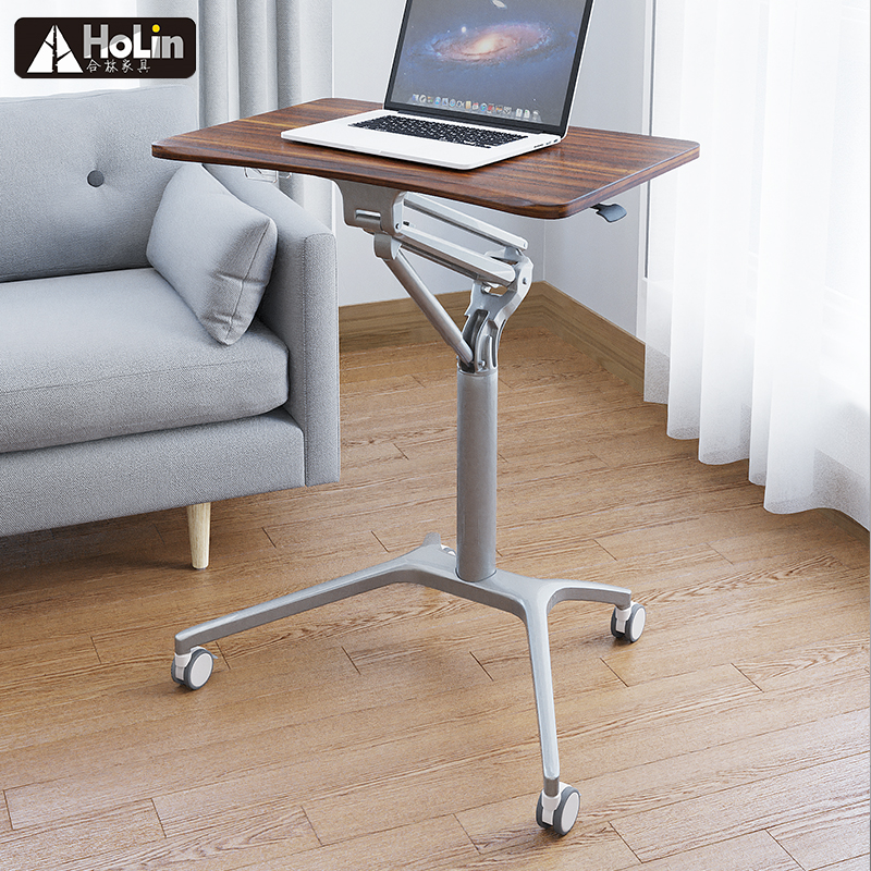 Mobiele in hoogte verstelbare Rolling Sit Stand Workstation Desk