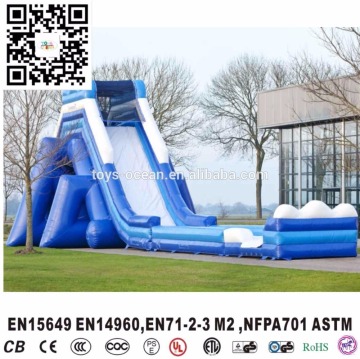 outdoor inflatable small mega water slide for kids and adults