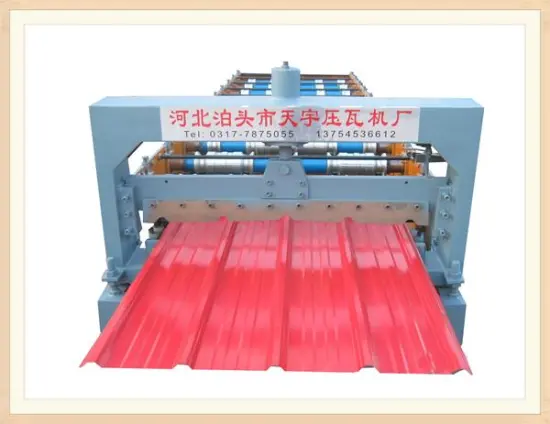 Brazil double layer corrugated roof sheets production line