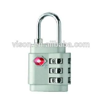 High Quality Professional changeable zinc alloy tsa lock tsa luggage lock