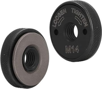 Self-Locking Nickel Coated Power Tool Spare Part: M14 Threaded Flange Nut with Quick Release Clamping for Spindle and Angle Grinders