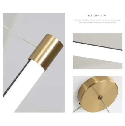 Modern Office LED Pendant Light for Living Room and Indoor Home Chandeliers