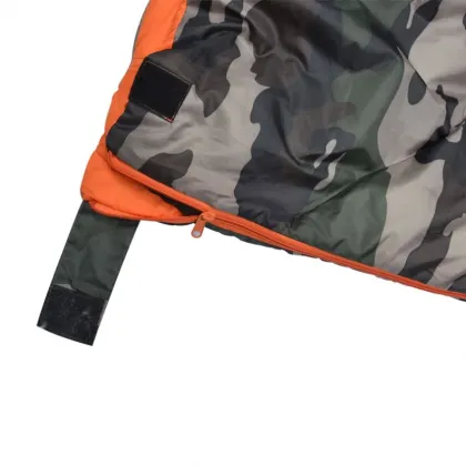 Warm Weather Mountain Climbing Camouflage Sleeping Bag & Polyester Camping Travel Bag