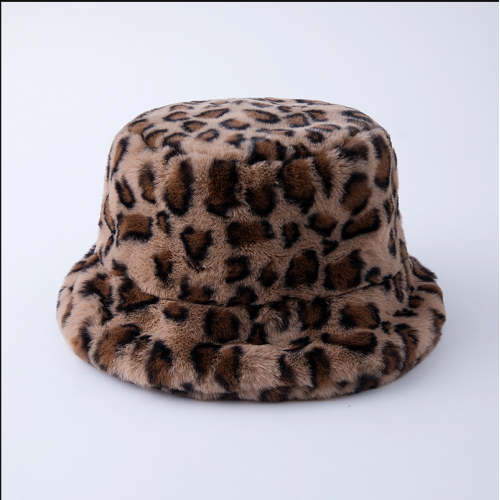 Outdoor Flat Top Polyester Hairy Bucket Hats