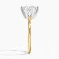 2CT 18K ရွှေအတွက် round cut ထိတွေ့ဆက်ဆံမှုလက်စွပ်