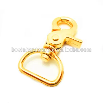 Fashion High Quality Metal Gold Trigger Snap Hook