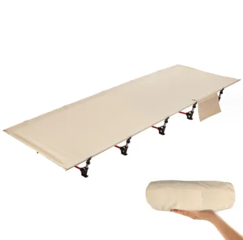 Ultra-Light Folding Camping Cot: Portable & Comfortable Sleeping Bed for Adults