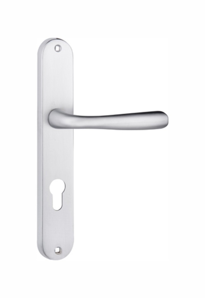 Security Door handle chrome finish