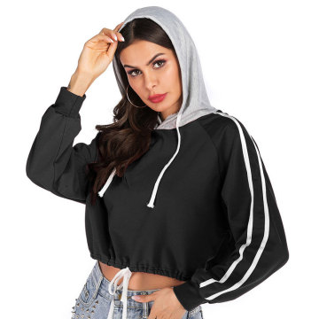 Hoodie Lengan Panjang Drawstring