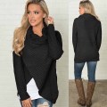 Women's Asymmetric Hem Casual Pullover Sweater