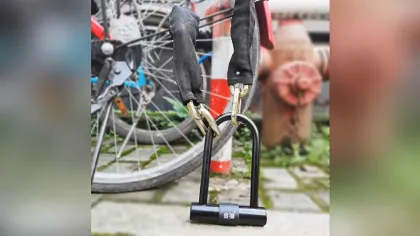 Anti-theft chain lock with U lock for Escooter