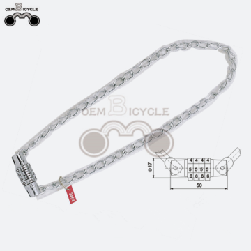 2017High Safety bicycle chain lock /bike Safe Combination chain bike lock