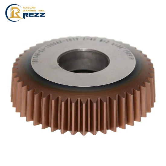 RUIZUAN Hot Sale HSS Module Gear Shaper Cutters with TiN TiAlN Coating