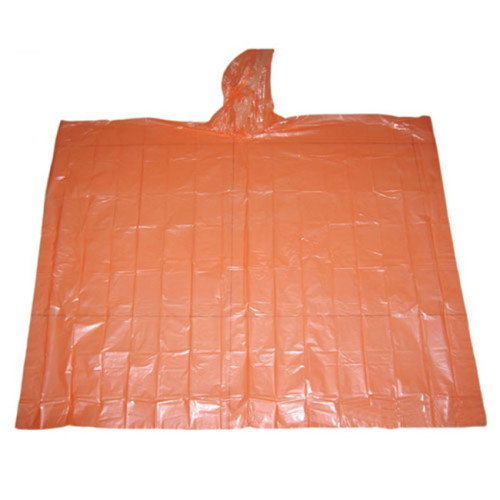 Adult Disposable Plastic reflective raincoat poncho for rain