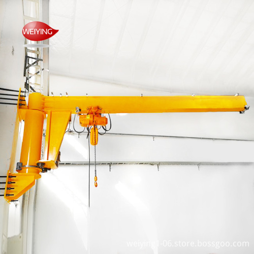 Electric Chain Hoist Wall Crane: 0.5Ton to 1Ton Capacity, Single Speed Lifting, 100kg Manual Rotating