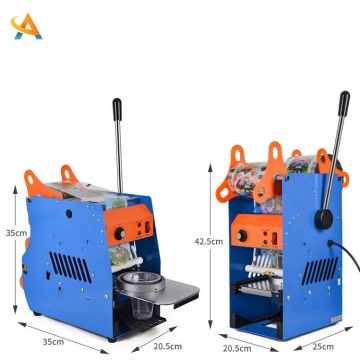 Yüksek kaliteli yarı otomatik çay kupası mühürleyici makinesi