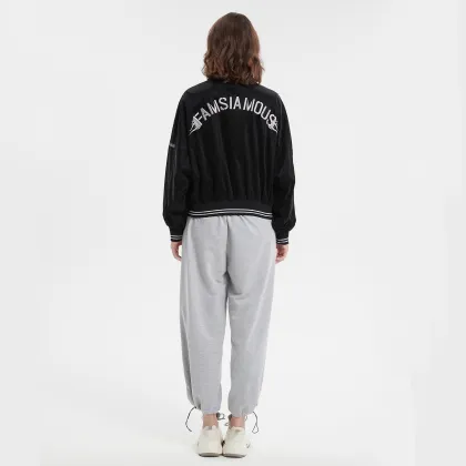 American High Street Embroidery Baseball Uniform Jacket