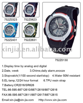 Analog-digital watch xj-752Z