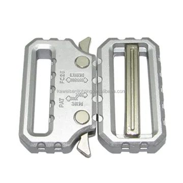 Top-Quality 26mm Matte Silver Zinc Alloy Quick Release Buckle for Belts & Accessories: Durable Tactical Buckles