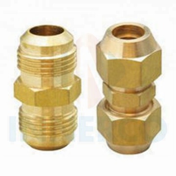 1/4" Flare x 1/4" Male Pipe Brass Tube Fitting Half Union