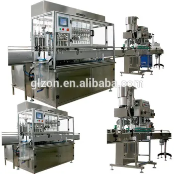 10 Heads Engine Oil automatic Filling Line , Liquid Filling Machine, Capping Machine, Labeling Machine