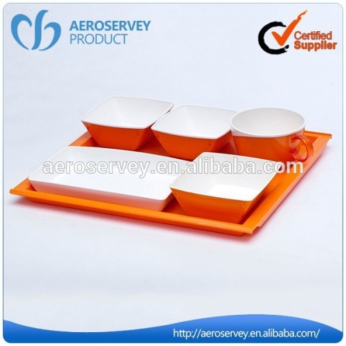 Infliht Rotable Sets (plastic bowl,cup,plate,tray)