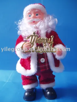 12"jumping santa with Christmas song.