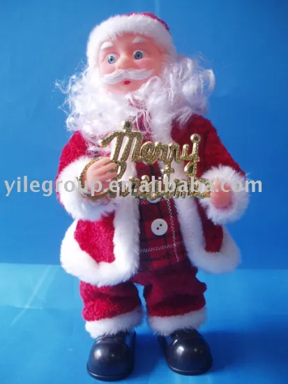 12"jumping santa with Christmas song.