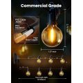 200FT G40 LED bulb solar light string