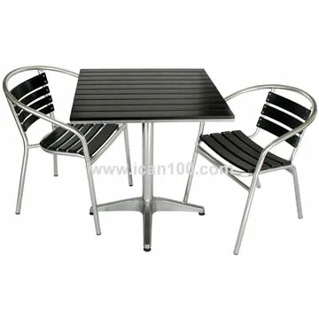 Outdoor Furniture Aluminum Polywood Dining Set (Pwc-351)