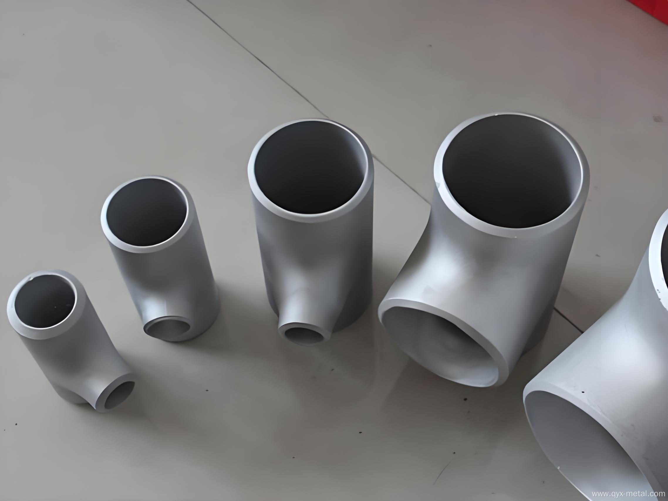 High Precision Titanium Tee Pipe Fittings for Industrial