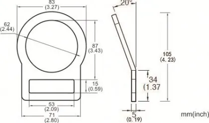 Hot sale new products decorative metal D Ring for handbag