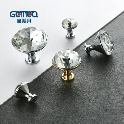Contemporary Kitchen Cabinet Door Handles: Silver, Gold, Crystal