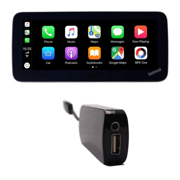 iOS 13 CarPlay Adapter with Android Auto Dongle Support for External Microphone and iPhone/Android Phones