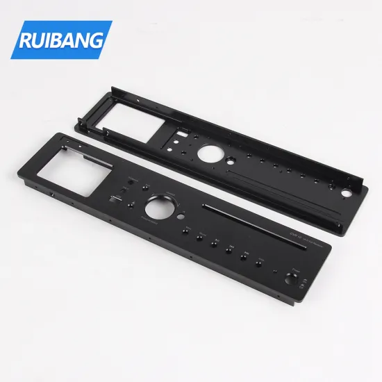 Custom made aluminum control panel car audio amplifier front panel custom stamping parts