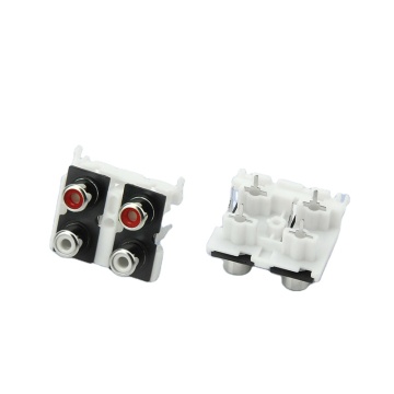 4-pin RCA Jack Connector Audio Socket RCA Female Connector PCB Mount