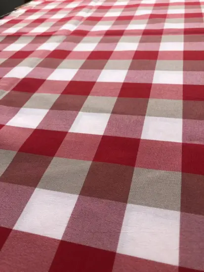 red check popular yarn dyed fabric