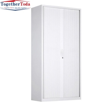 Adjustable Modern Sliding Tambour Door Office Filing Cabinet with 4 Adjustable Shelves for Office