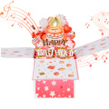 3D Születésnapi Musical Pop Up Box üdvözlőlap