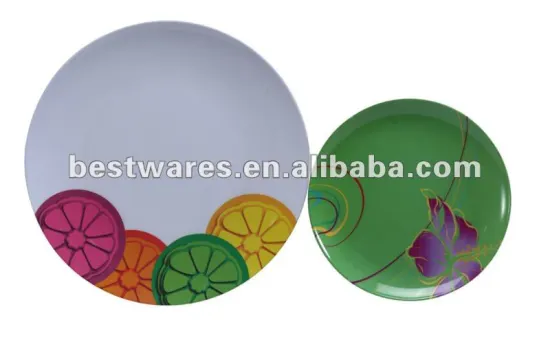 round customized melamine plate