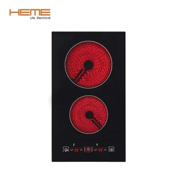 Ceramic Hob with CE and CB Approval, New Design Sensor Touch Control, 2 Burner Infrared Cooktop