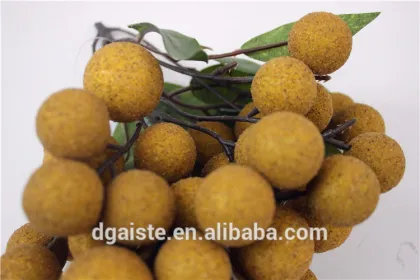 plastic fruit decoration artificial longan Chinese characteristic fruit