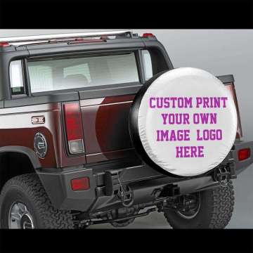 Adjustable Elastic Waterproof Polyester Tire Cover for Car Spare Wheel
